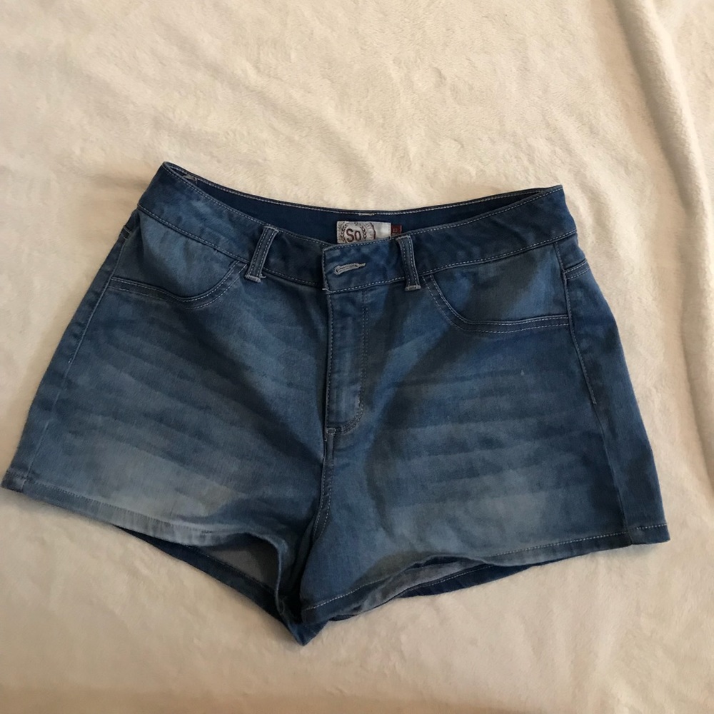 Medium Wash Jean Shorts